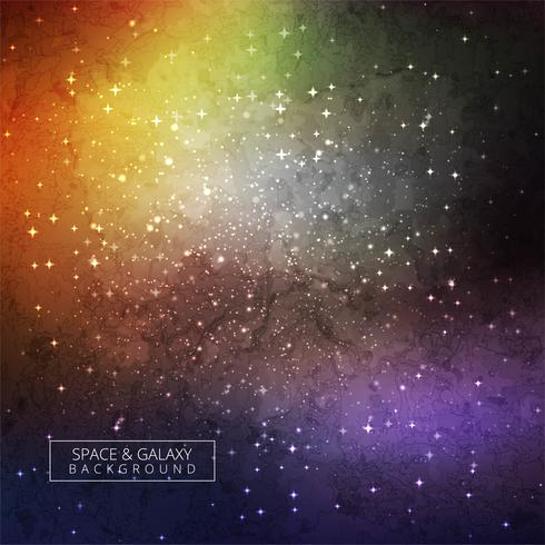 Abstrakt färgrik galax universum bakgrund vektor
