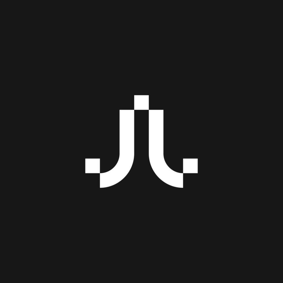 jj Initiale Monogramm Vektor Symbol Illustration