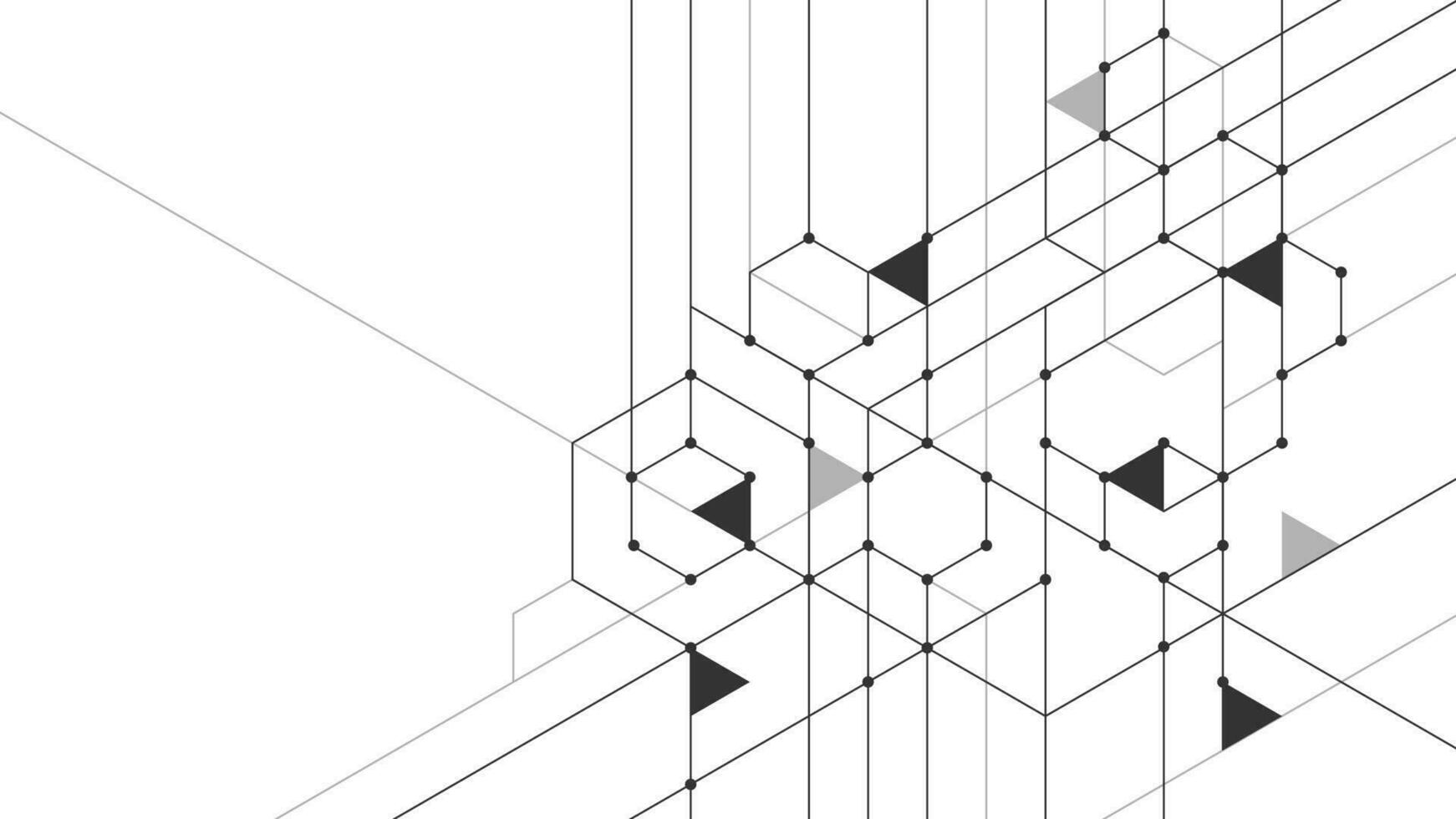 abstrakt bakgrund bestående av uppsättning av hexagonal celler. modern innovation kommunikation teknologi företag bakgrund. bakgrund illustration vektor. vektor