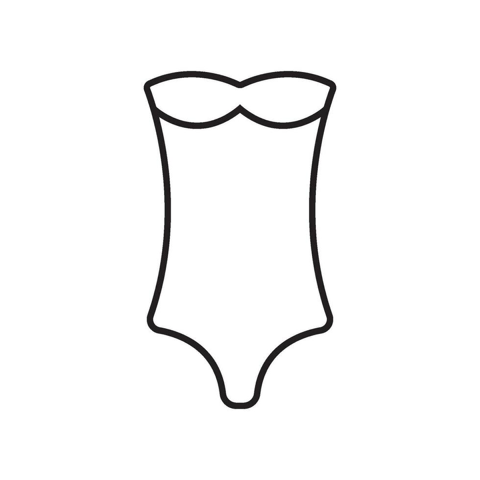 Badeanzug Symbol Vektor