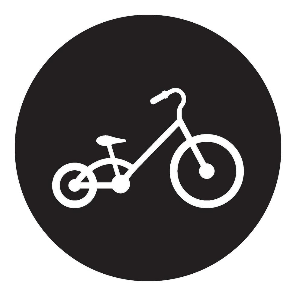 Kinder Fahrrad Symbol Vektor