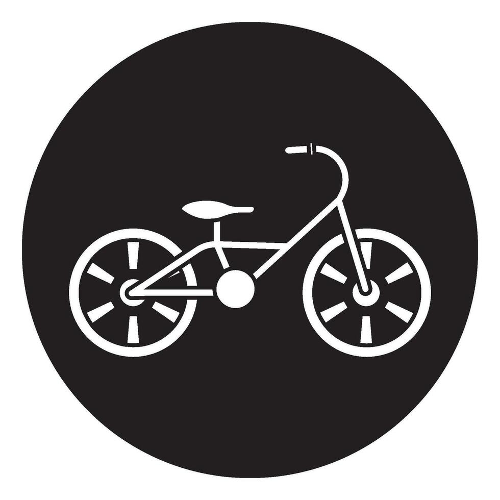 Kinder Fahrrad Symbol Vektor