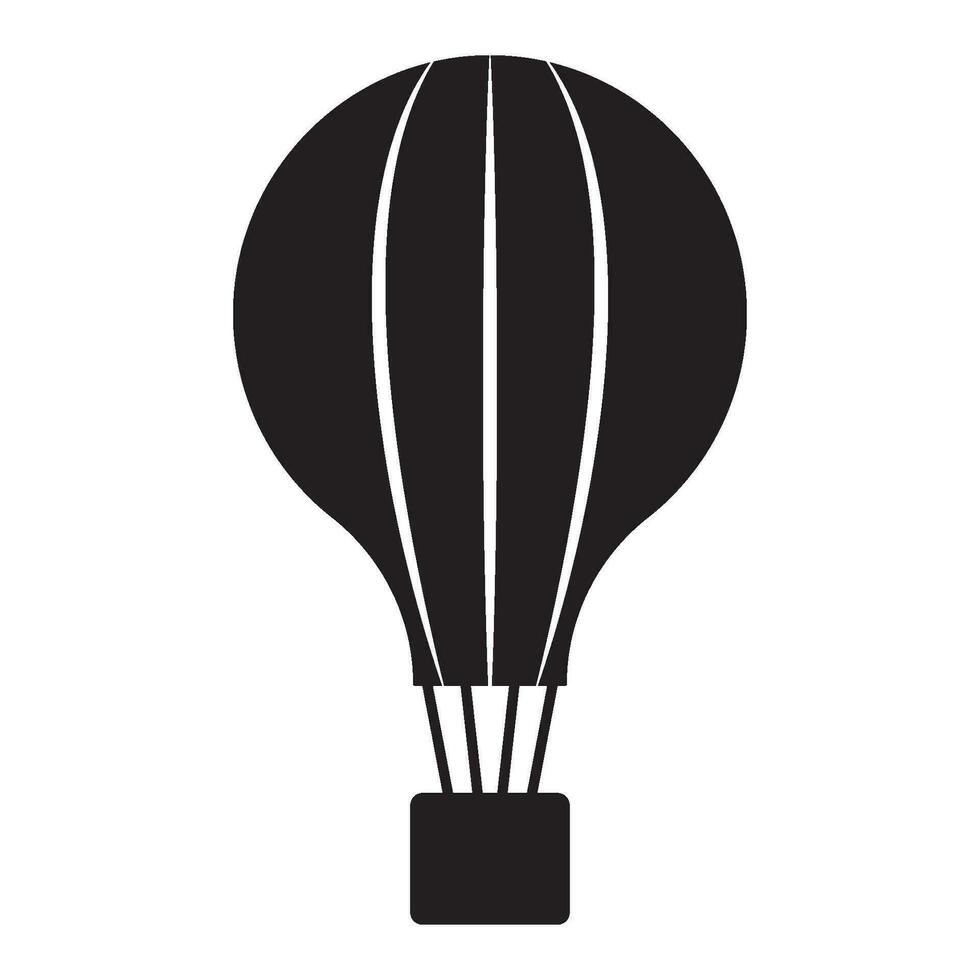 heiß Luft Ballon Symbol Vektor