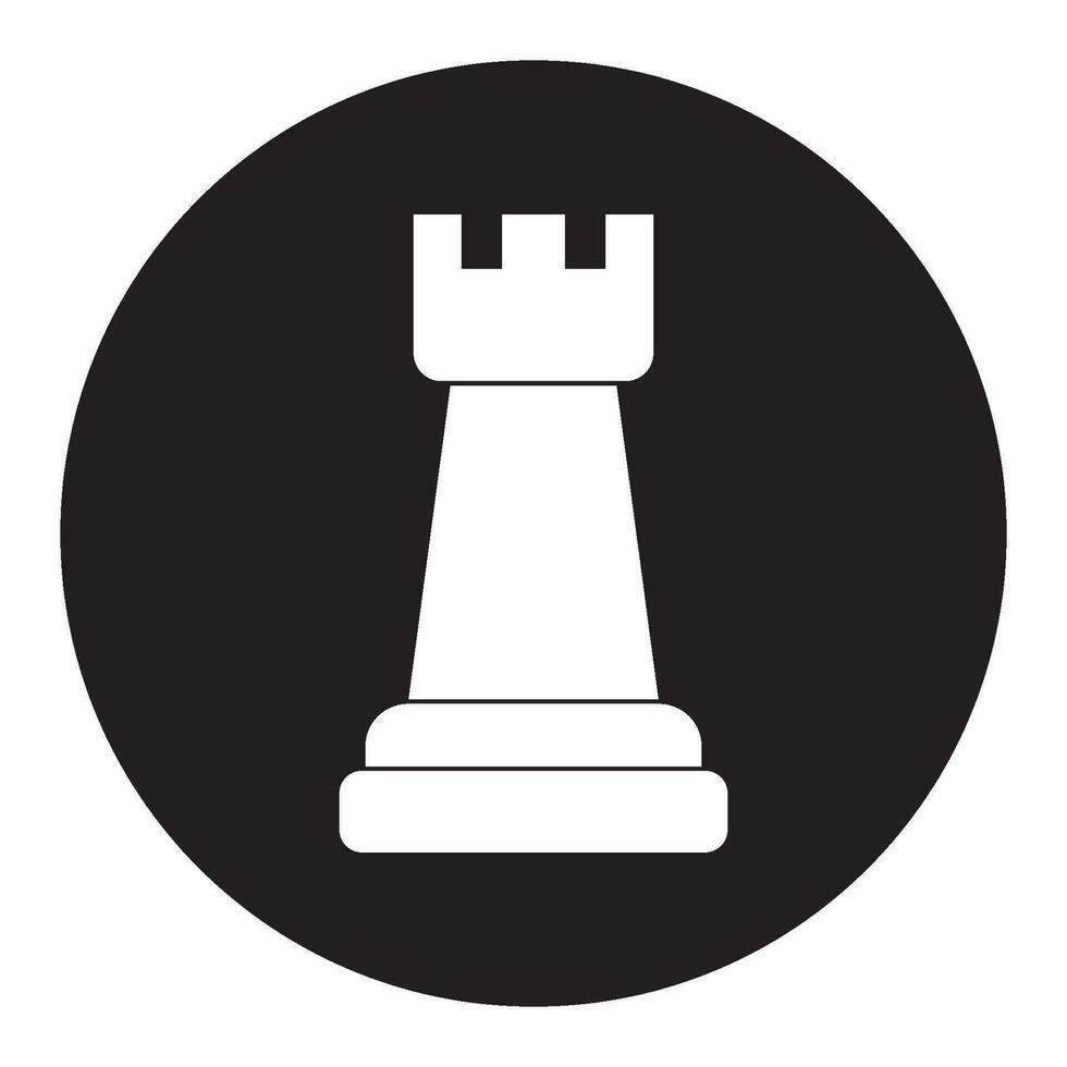 Schach Symbol, Turm Vektor