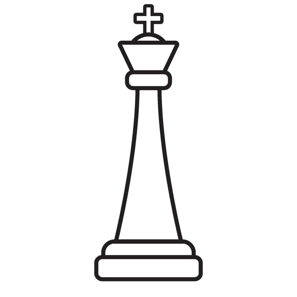 Schach Symbol, König Vektor