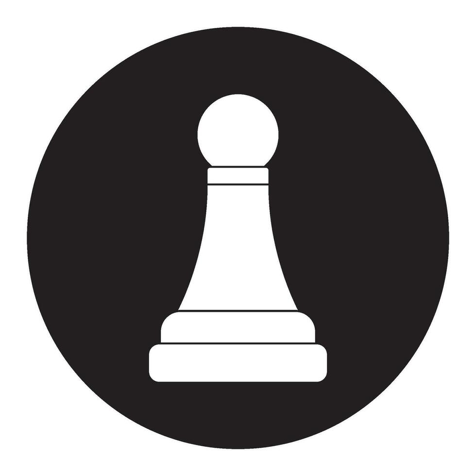 Schach Symbol, Pfand Vektor