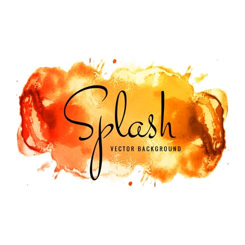 Abstrakt vacker vattenfärg splash färgstark bakgrund vektor