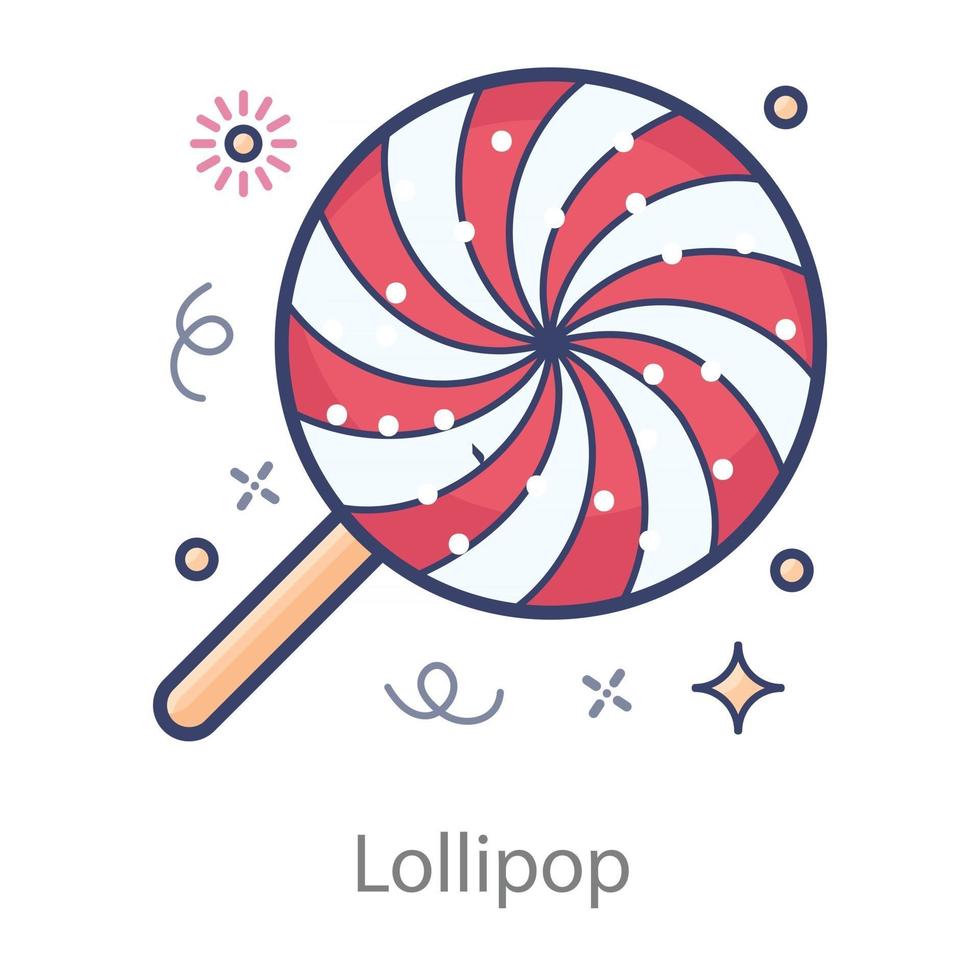lollipop virvel godis vektor