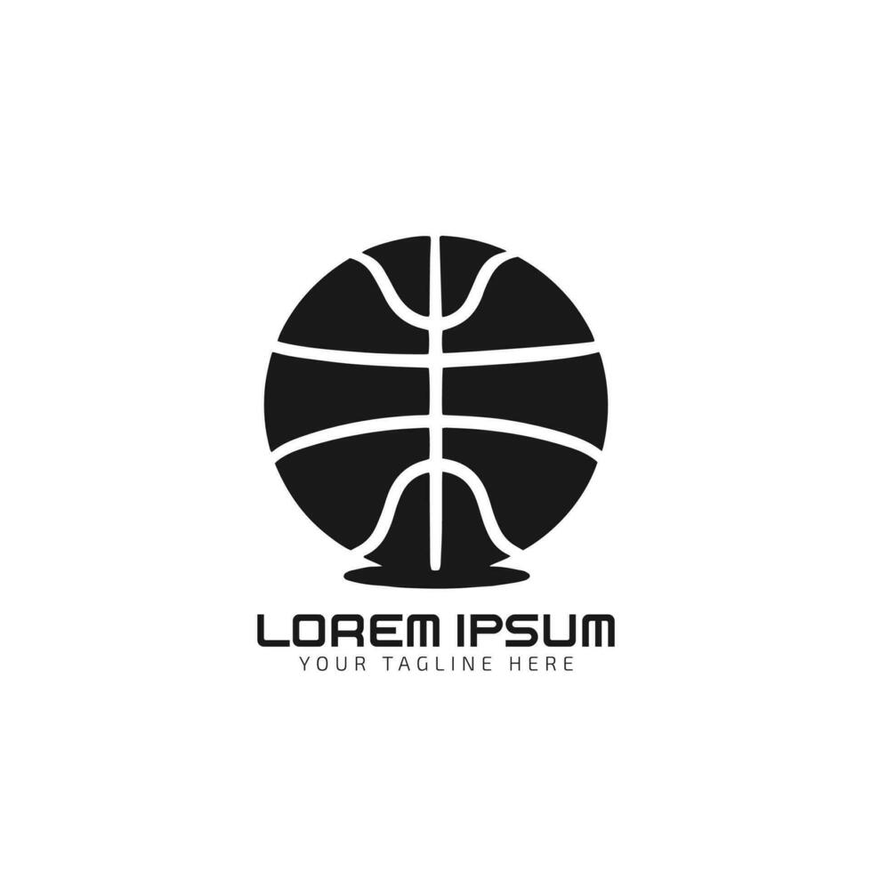 vektor illustration av en basketboll logotyp ikon