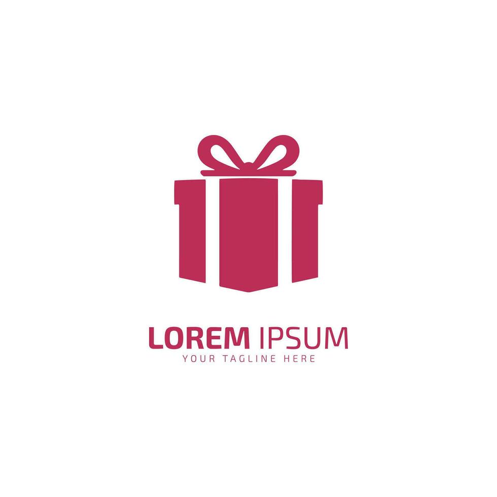 Geschenk Box mit Bogen Symbol Vektor, solide Piktogramm isoliert auf Weiß. Symbol, Logo Illustration.rosa Box auf Weiß Hintergrund. vektor