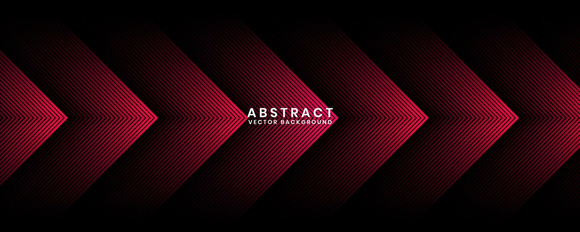 3d röd techno abstrakt bakgrund överlappning lager på mörk Plats med lysande pilar effekt dekoration. modern grafisk design element framtida stil begrepp för baner, flygblad, kort, eller broschyr omslag vektor