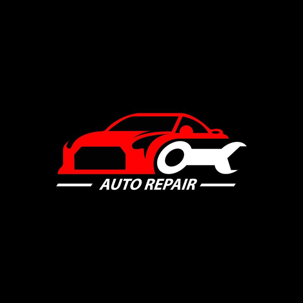 bil reparera service logotyp design vektor