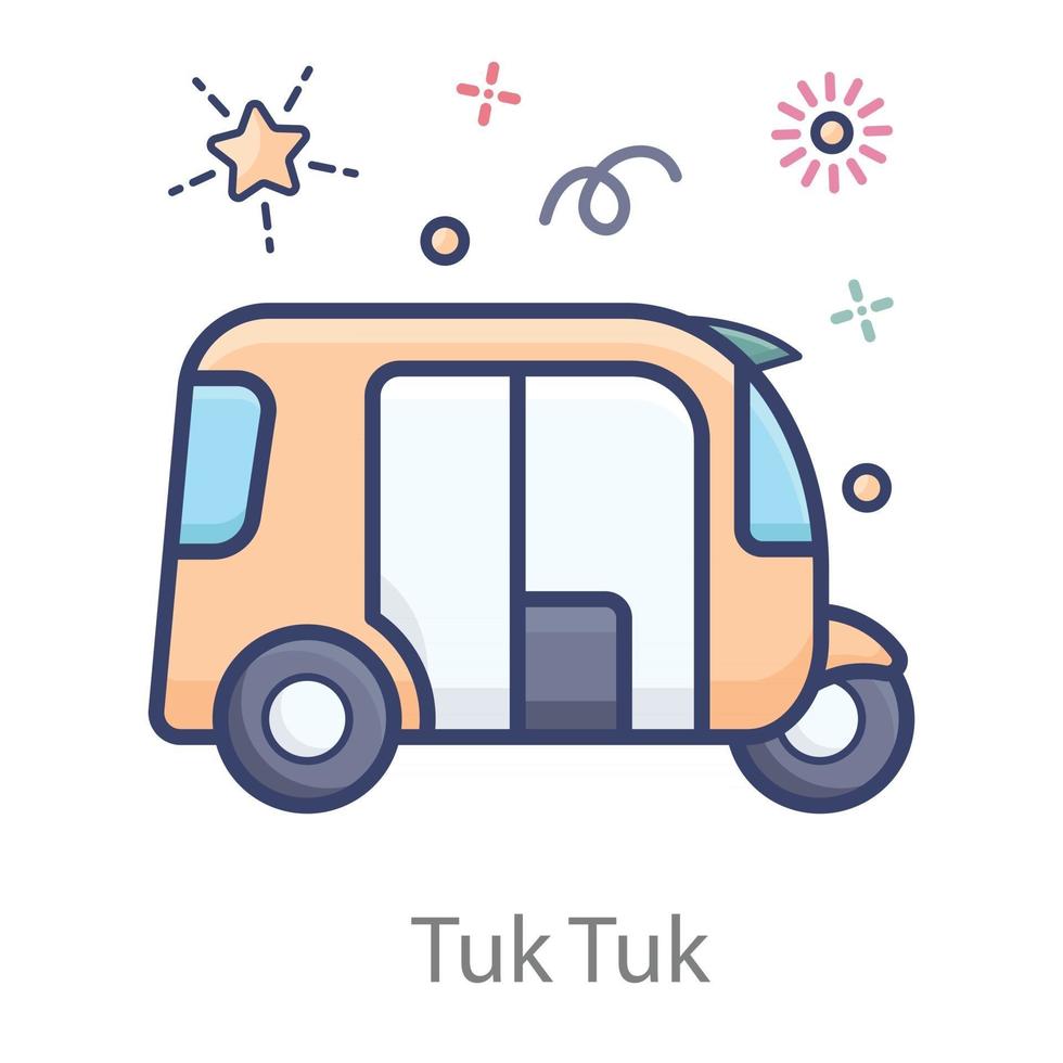 tuk tuk designtransport vektor