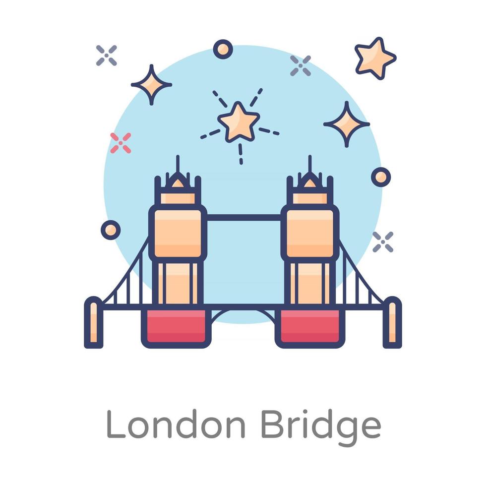 Londoner Brücke Themse vektor