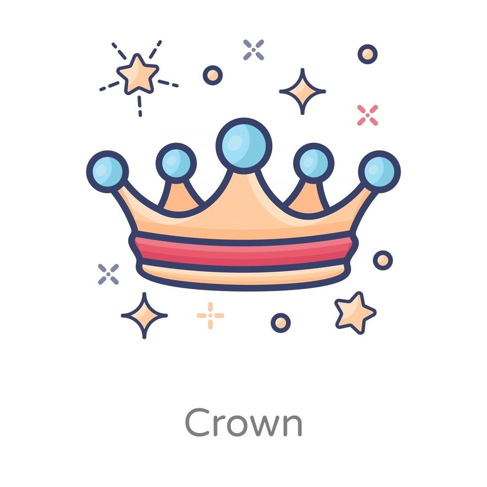 krona som visar kunglig vektor