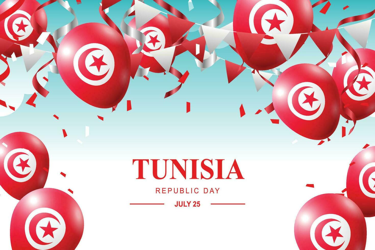 tunisien republik dag bakgrund. vektor