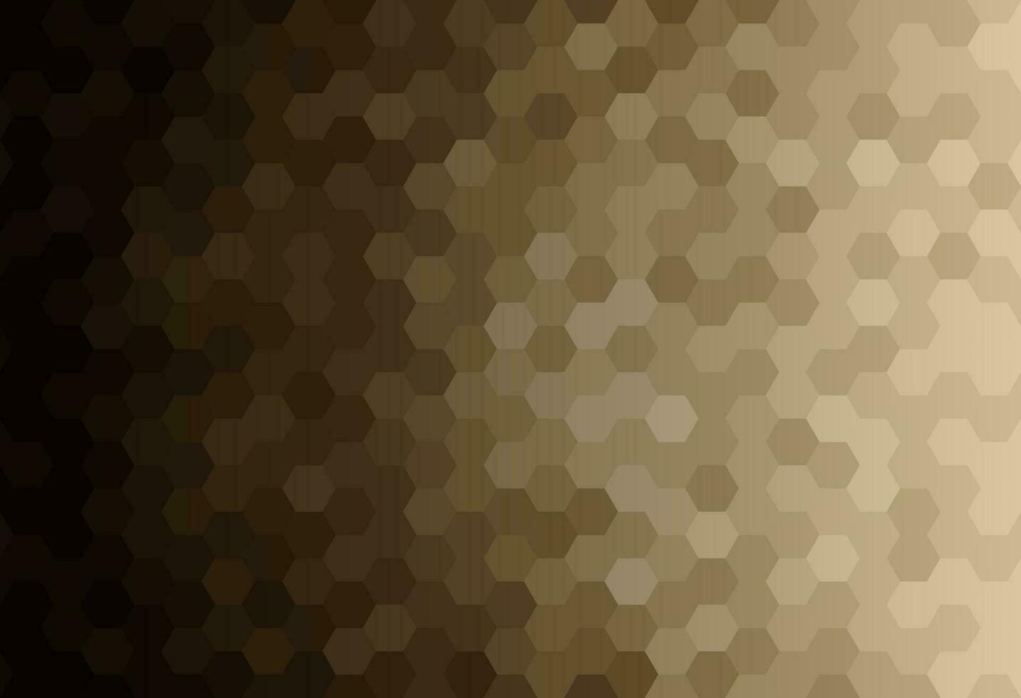 abstrakt Muster Mosaik Hintergrund. Hexagon gestalten mit braun Gradient. Textur Design zum Vektor Illustration.