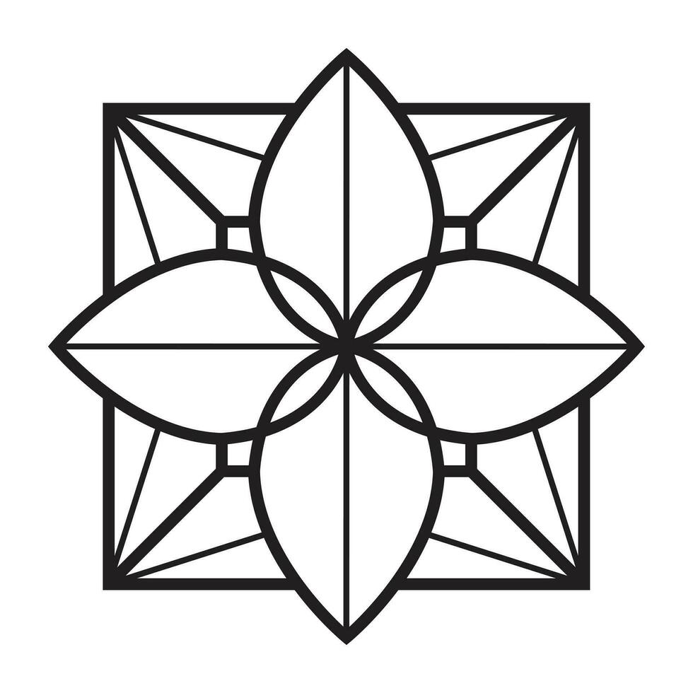 geometrisch abstrakt Vektor Symbol Design. aufwendig Emblem eben Symbol.