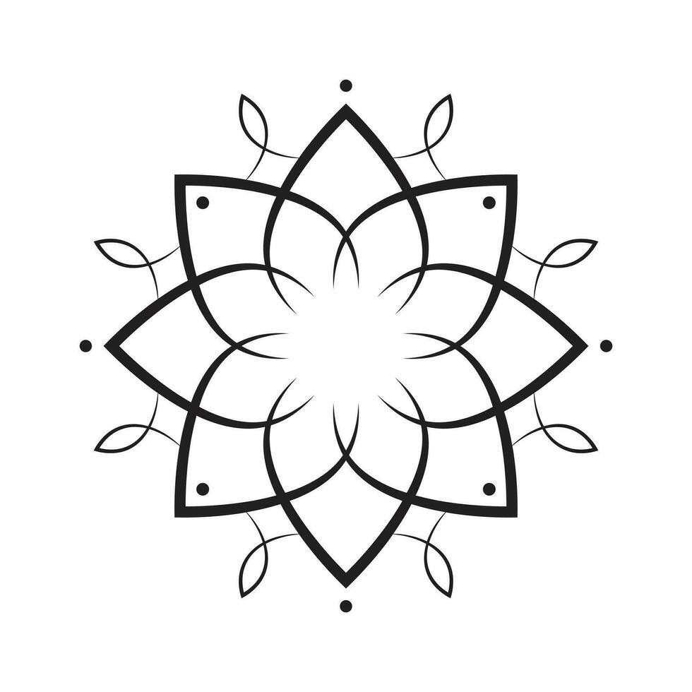 geometrisch Blume Vektor Symbol Design. eben Blumen- Symbol.