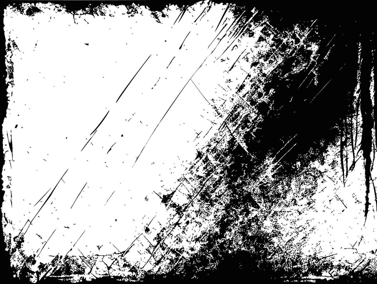 en svart och vit vektor grungy bakgrund, skärvor, repor på papper, eller metall, mörk design, stor diagonal borsta slag, bieffekter, trasig kanter, bruten, graverat textur.