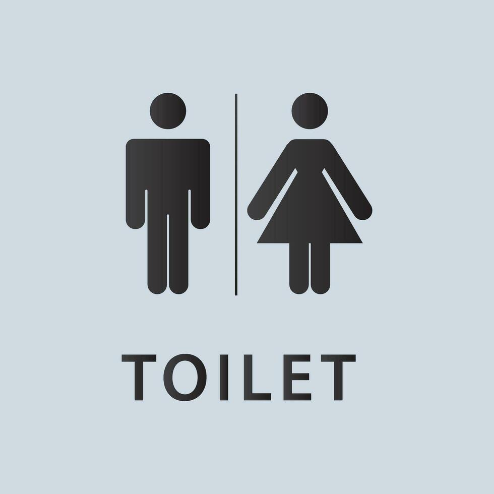vektor toalett tecken män och kvinnor illustration premie design vektor eps10