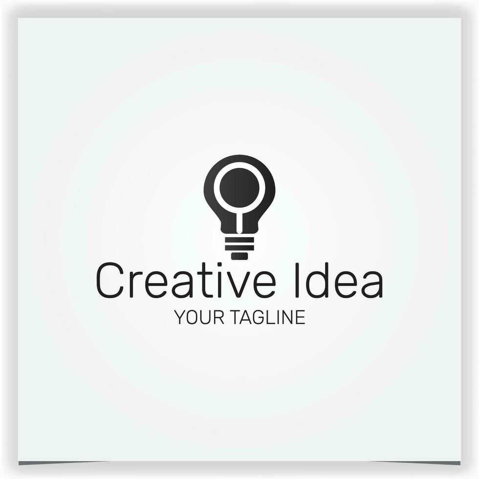 Vektor Suche Birne Idee Logo kreativ Prämie elegant Vorlage Vektor eps 10