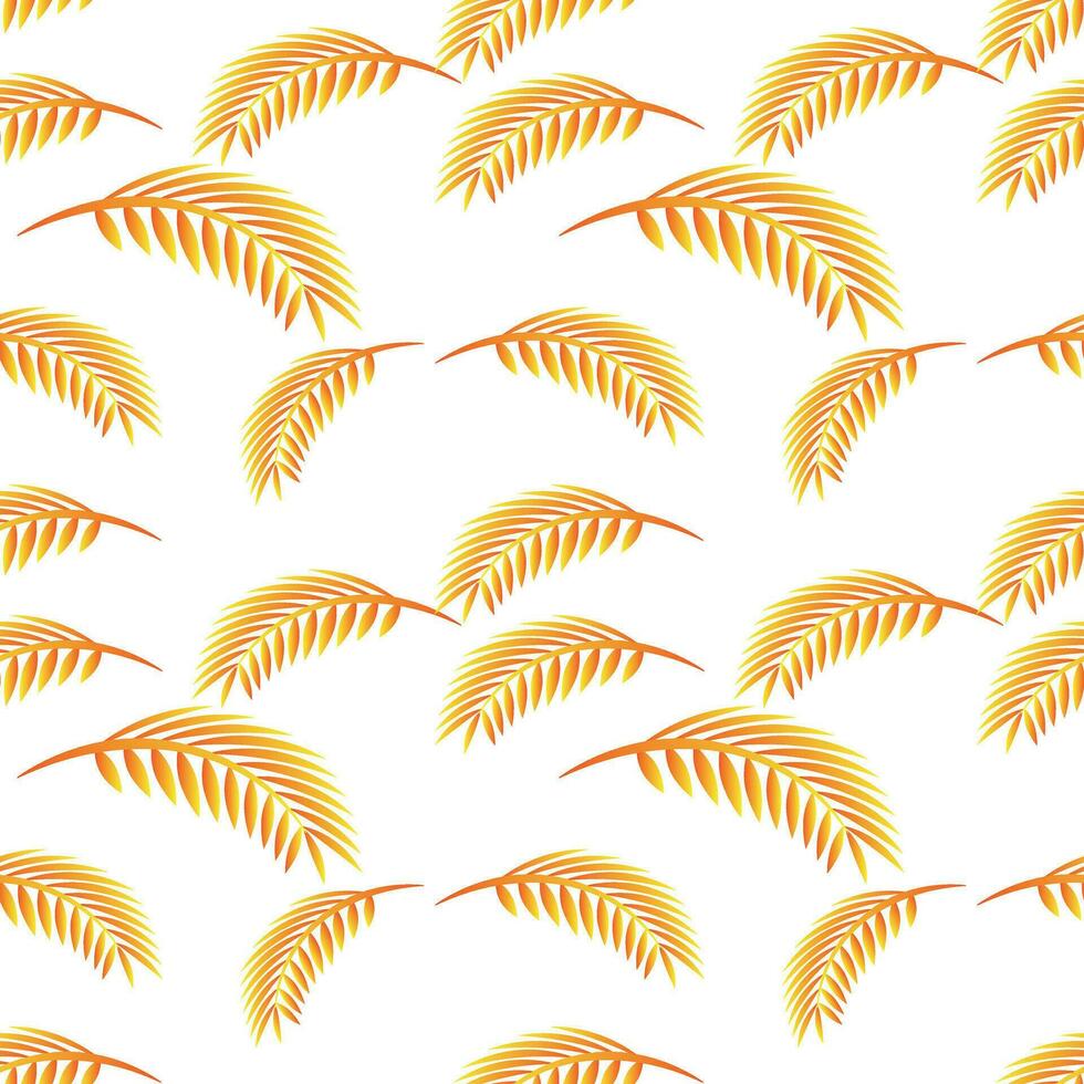 Palme Blätter Blumen- nahtlos pettern Hintergrund Design vektor