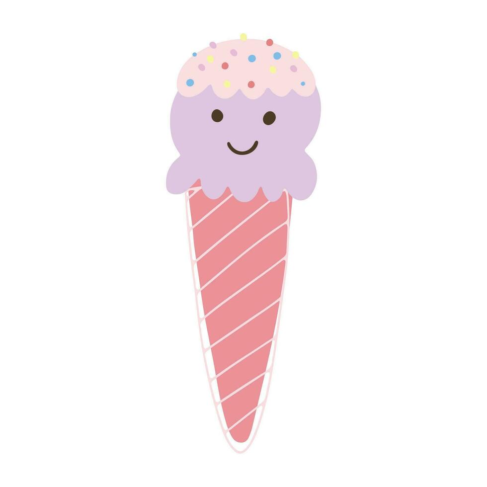 Vektor Abbildungen von süß Eis Creme.