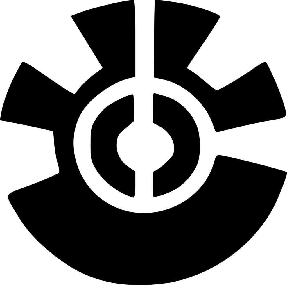 schwarz Symbol gestalten vektor