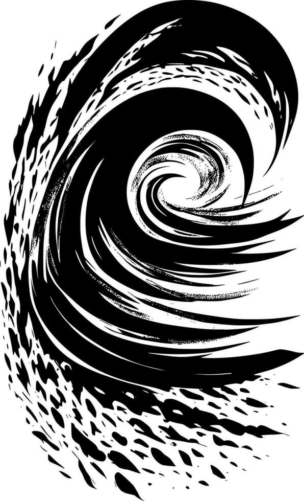 schwarz windig Symbol vektor