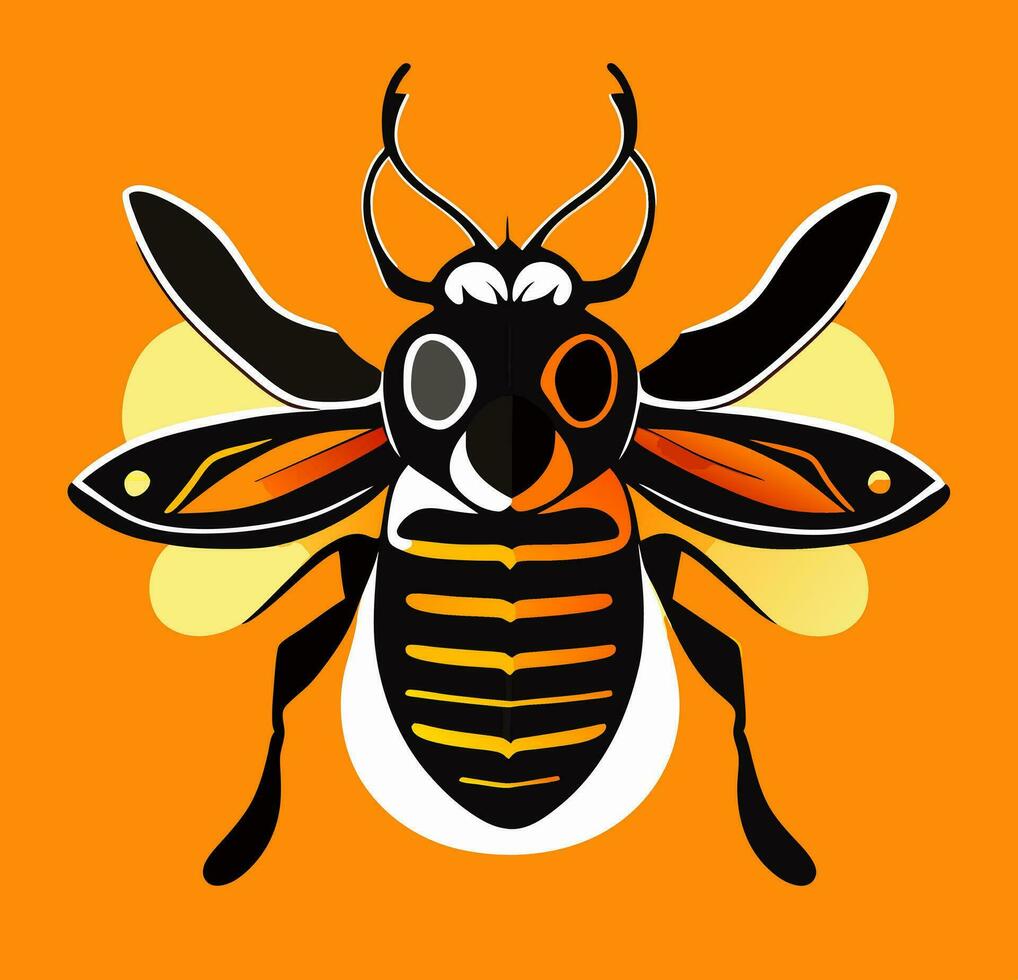 Insekt Karikatur Logo vektor