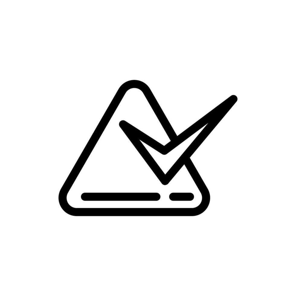 Tick Symbol Vektor Illustration von ein isoliert Zeichen Symbol geeignet zum Handy, Mobiltelefon Telefon Anzeigen, Webseiten, Logos, und Anwendung Schnittstellen.