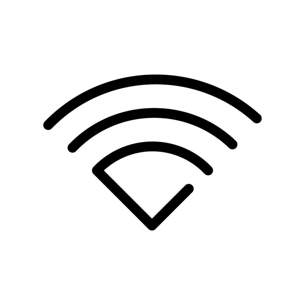 Internet Netzwerk Symbol im modisch Linie Stil Design. Vektor Grafik Illustration. Internet Netzwerk Symbol zum Webseite, Logo, App und Schnittstelle Design. schwarz Symbol