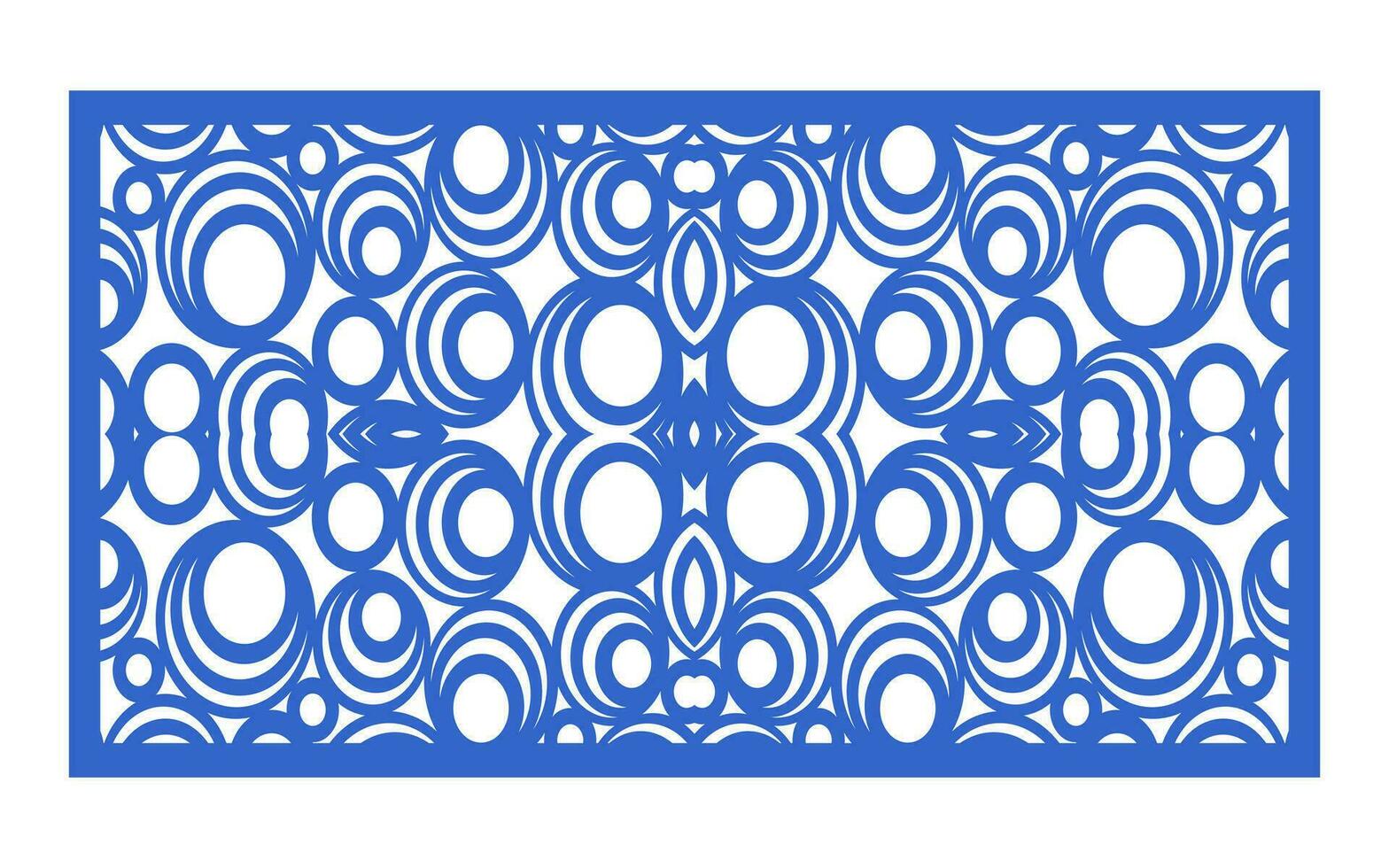 dekorativ Blau Muster, islamisch, Blumen- und geometrisch Vorlage zum cnc Laser- Schneiden vektor