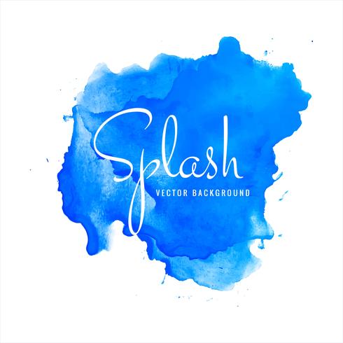 Blaue Aquarell Splash Hintergrund Illustration vektor