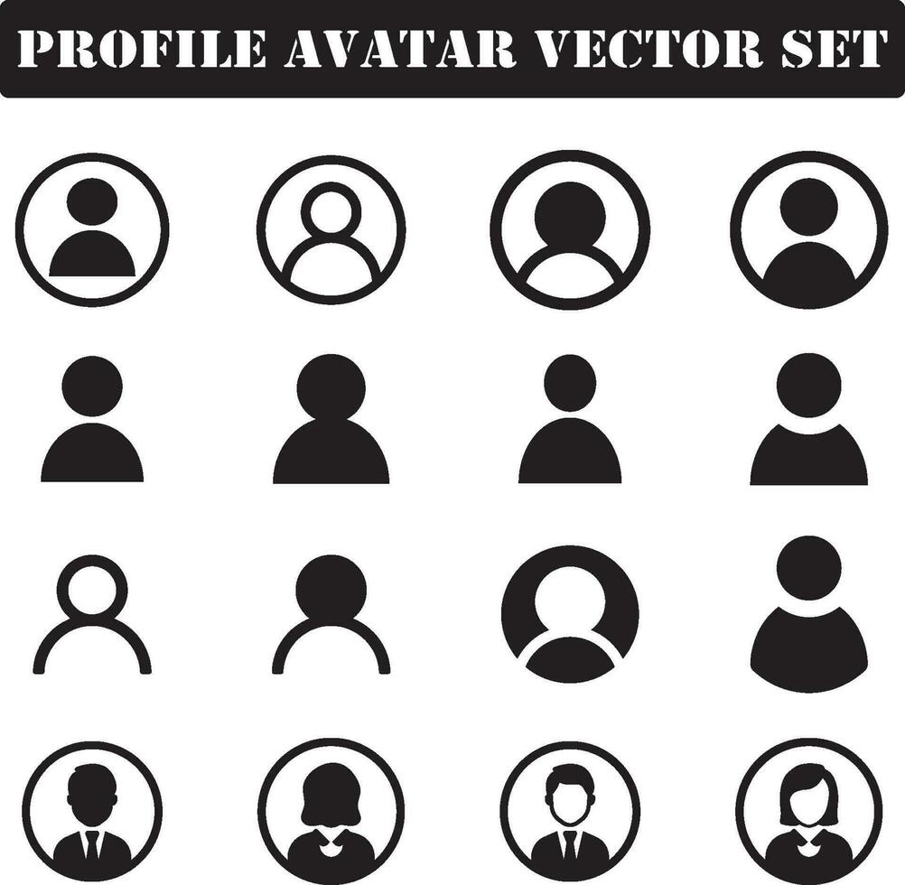 profil avatar vektor