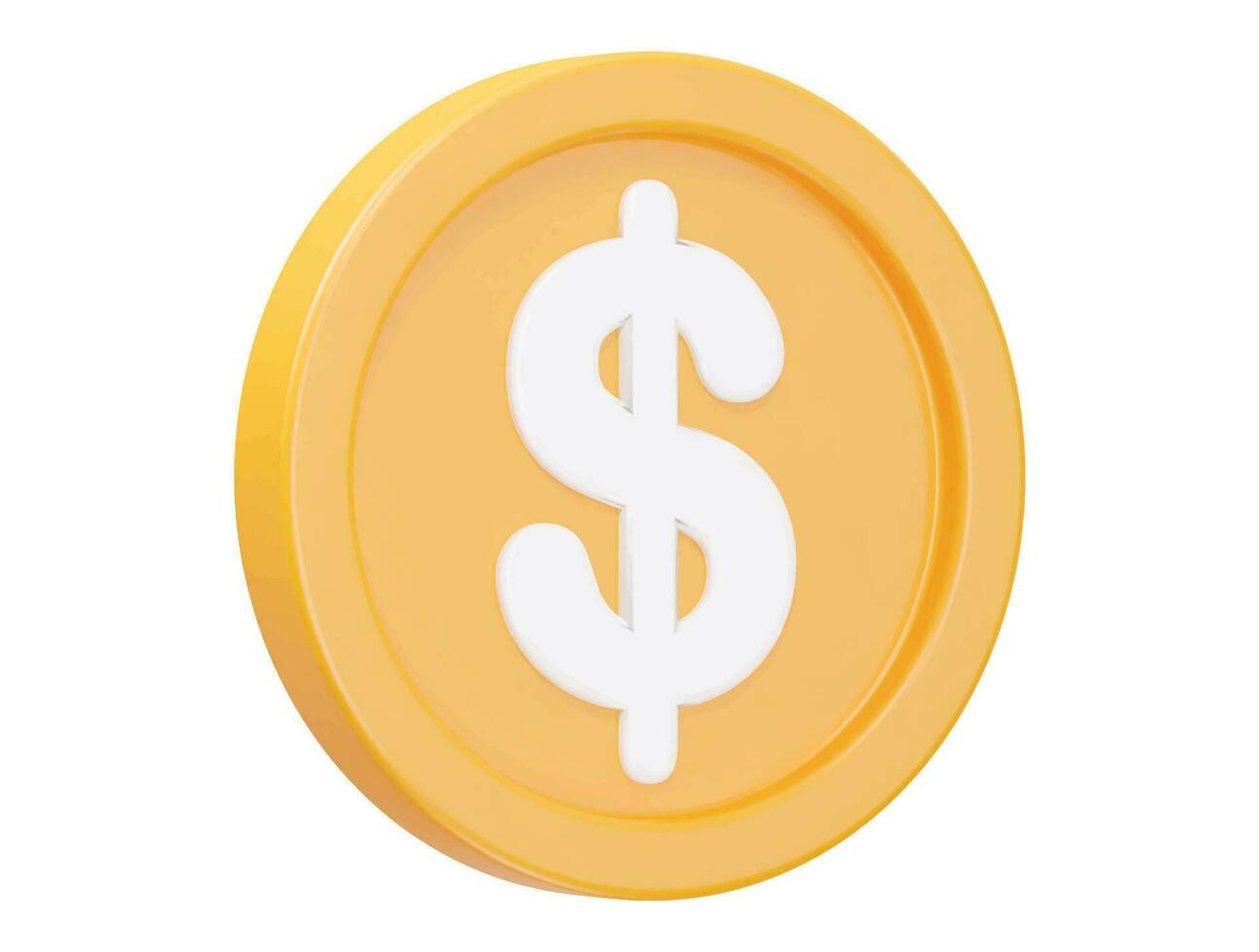 Dollar Symbol Illustration machen transparent Vektor