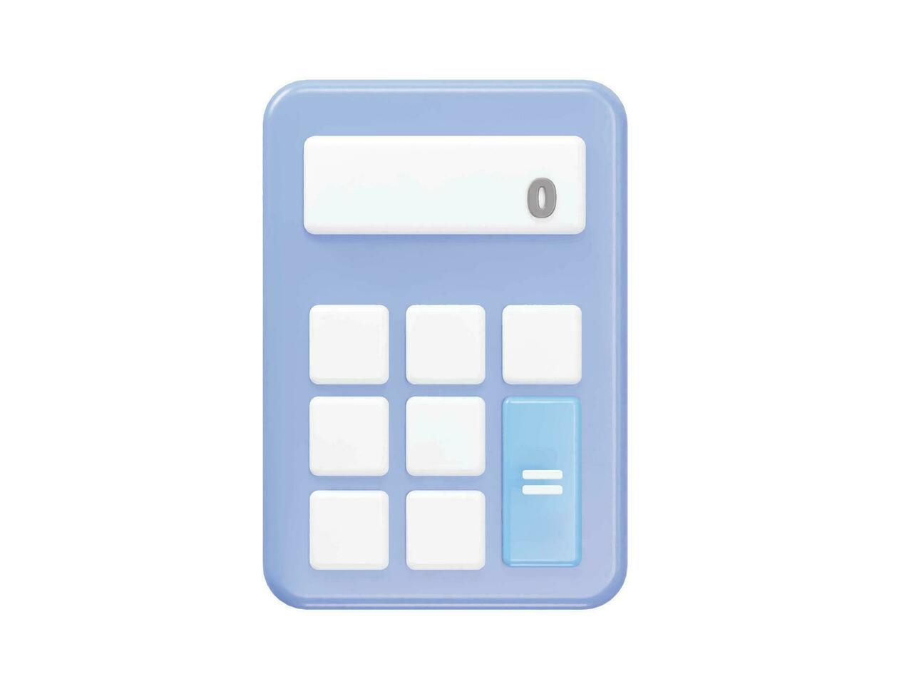 Taschenrechner Symbol Vektor 3d Illustration