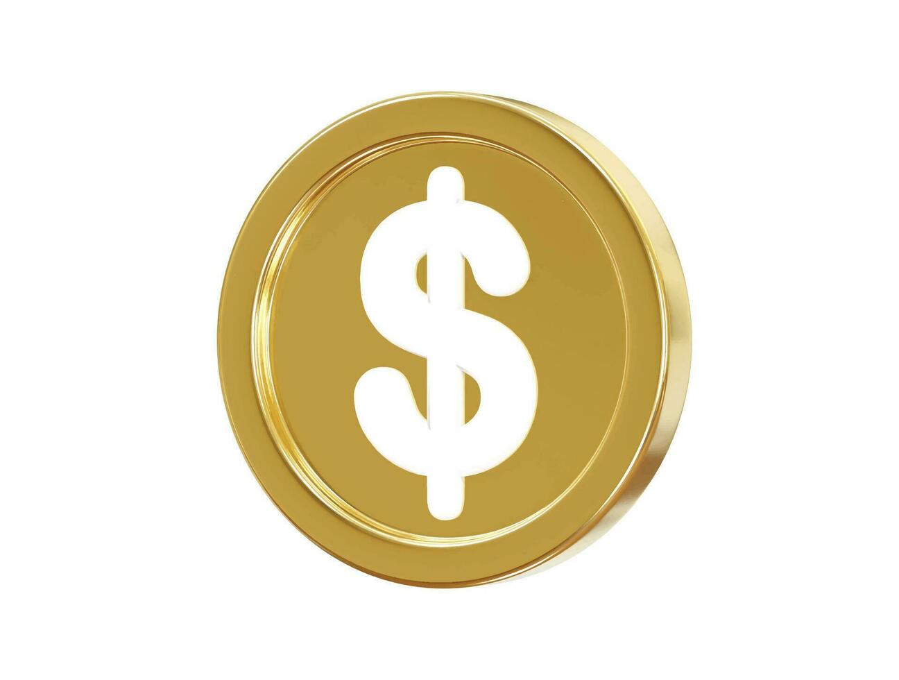 Dollar Symbol Illustration machen transparent Vektor