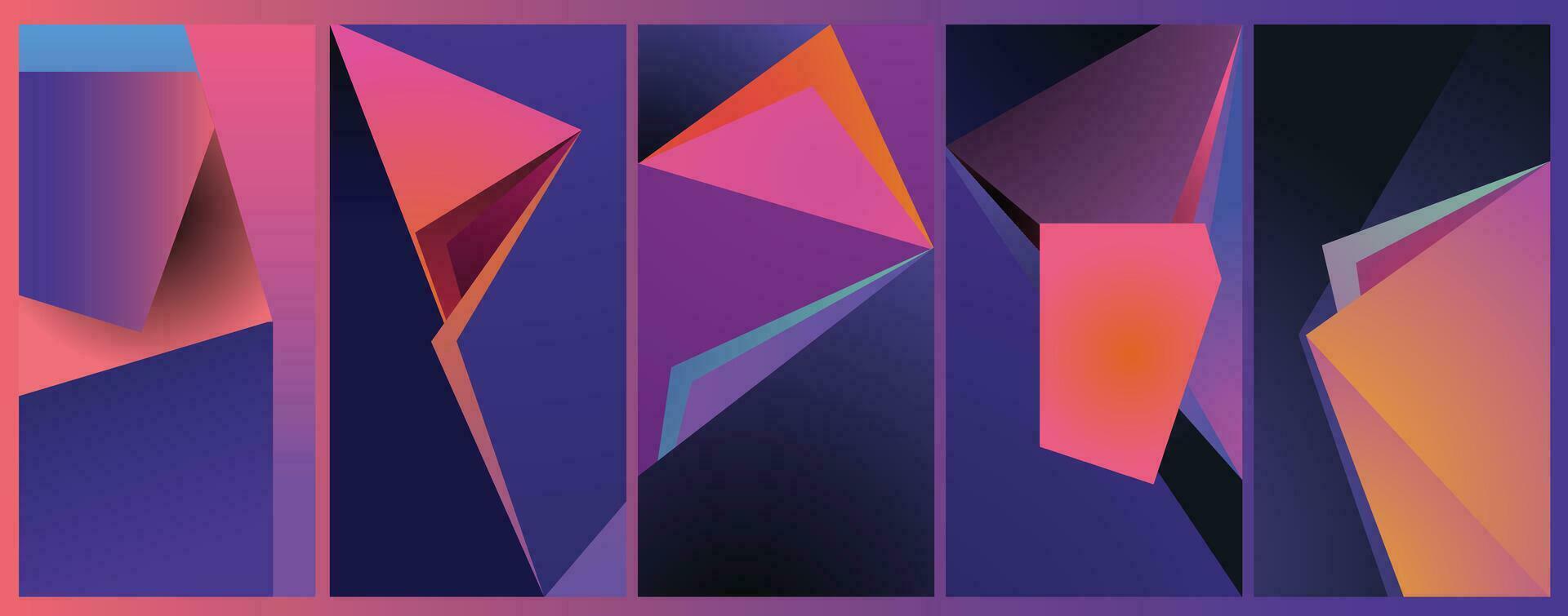 blandad violett och rosa Färg geometrisk abstrakt bakgrund vektor