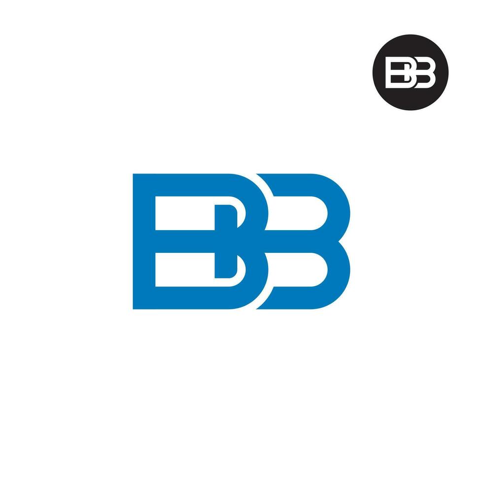 brev bb monogram logotyp design vektor