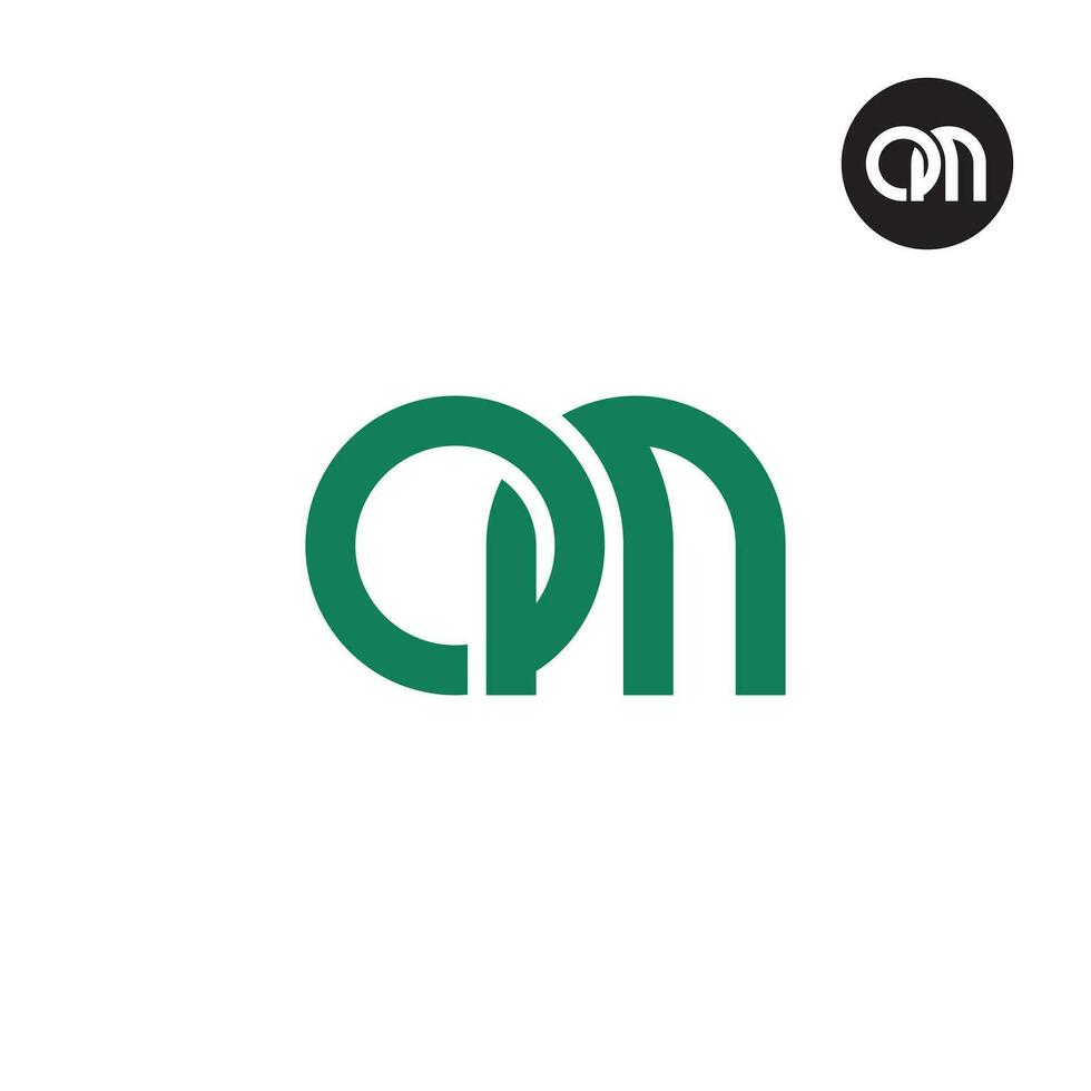 Brief om Monogramm Logo Design vektor