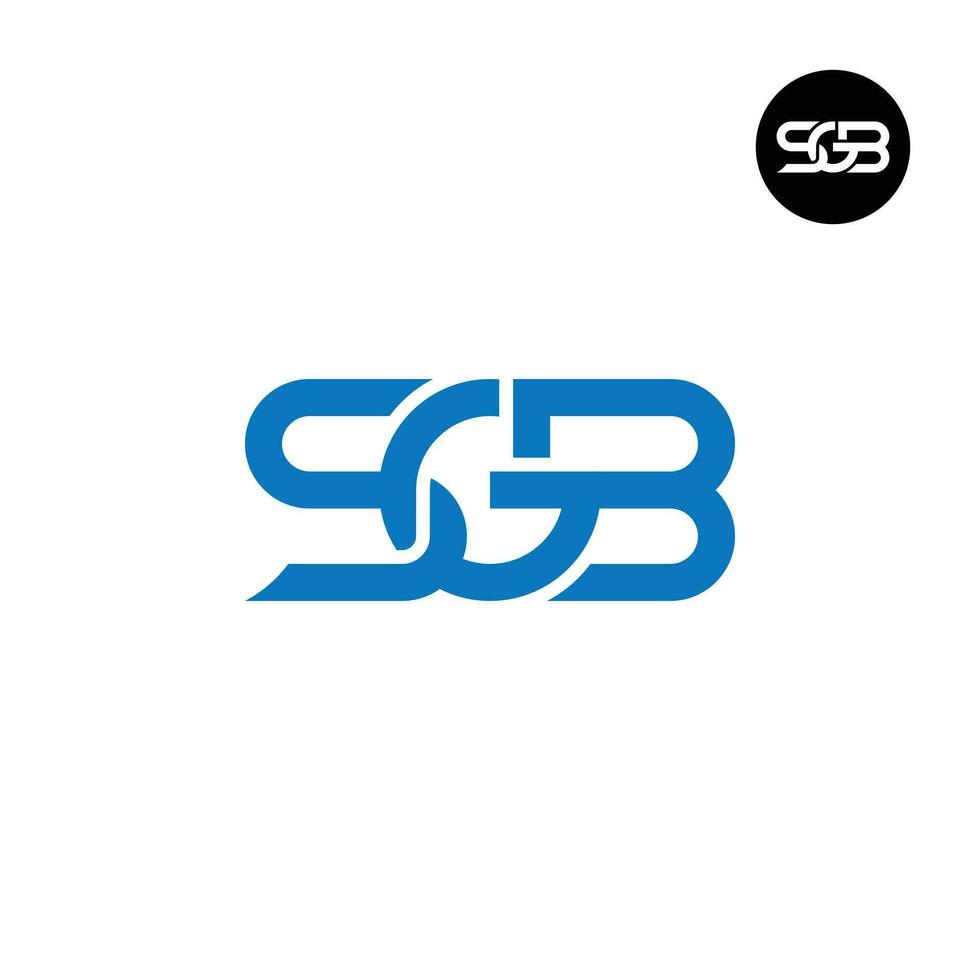 Brief sgb Monogramm Logo Design vektor