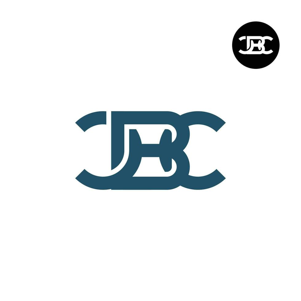 brev cbc monogram logotyp design vektor