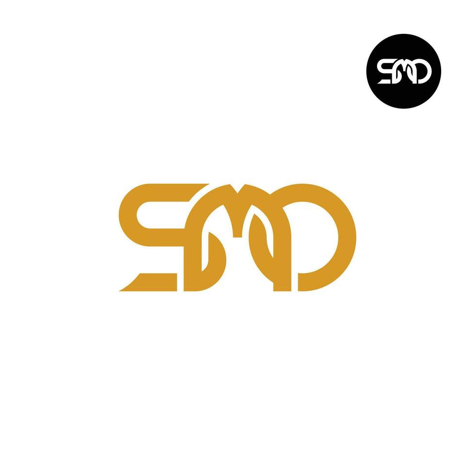 brev smo monogram logotyp design vektor