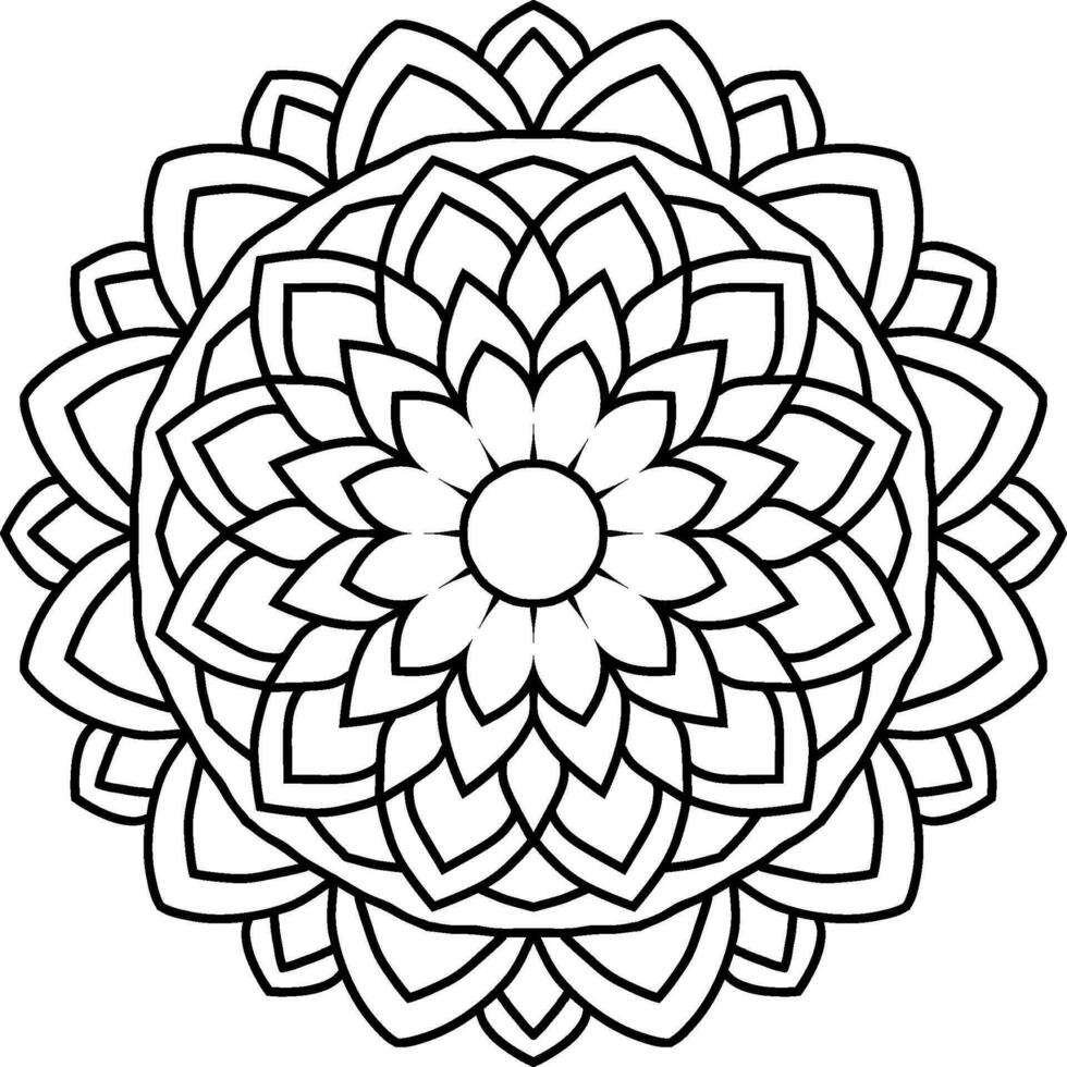 Blumen- Mandala Kunst vektor