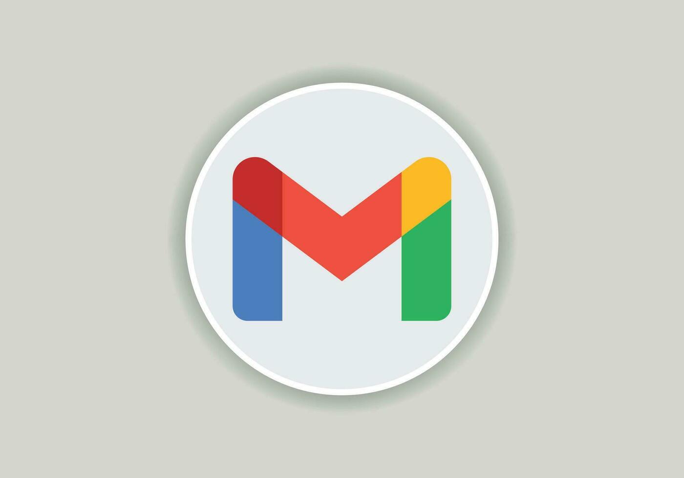 Google Mail Logo. Google Produkt. Symbol von Logo Google Mail. redaktionell Vektor Illustration.