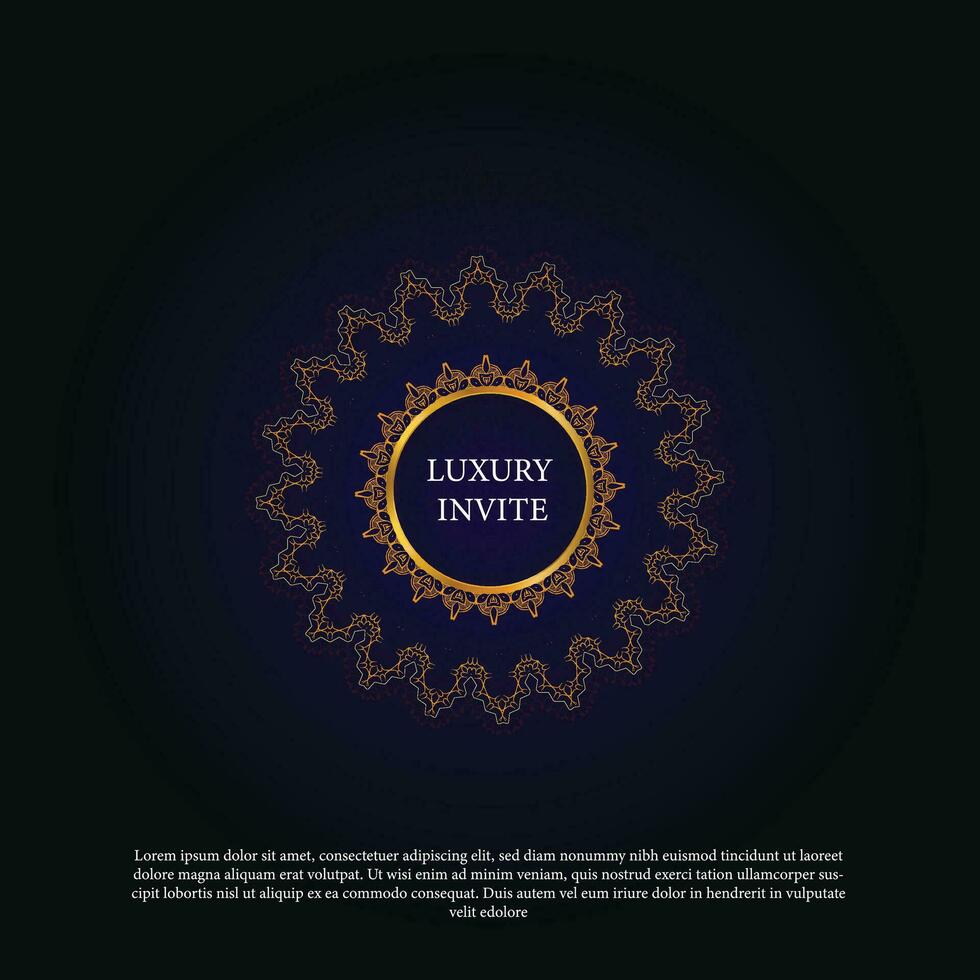 abstrakt Luxus Mandala Hintergrund mit golden Arabeske Muster Arabisch islamisch Osten Stil. Ramadan Stil dekorativ Mandala. Mandala zum drucken, Poster, Abdeckung, Broschüre, Flyer, Banner vektor