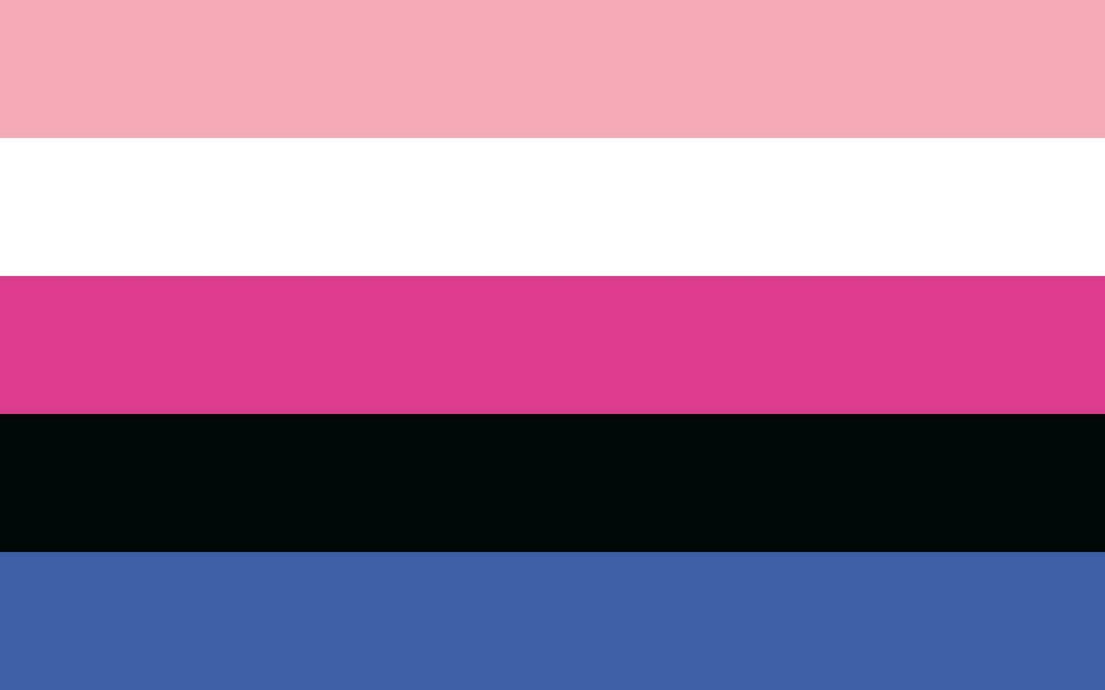 Geschlecht Flüssigkeit Stolz Flagge sexuelle Identität Stolz Flagge vektor