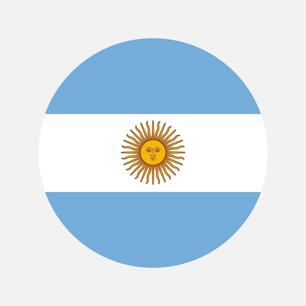 Argentinien-Flagge einfache Illustration für Unabhängigkeitstag oder Wahl vektor